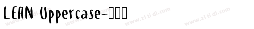 LEAN Uppercase字体转换